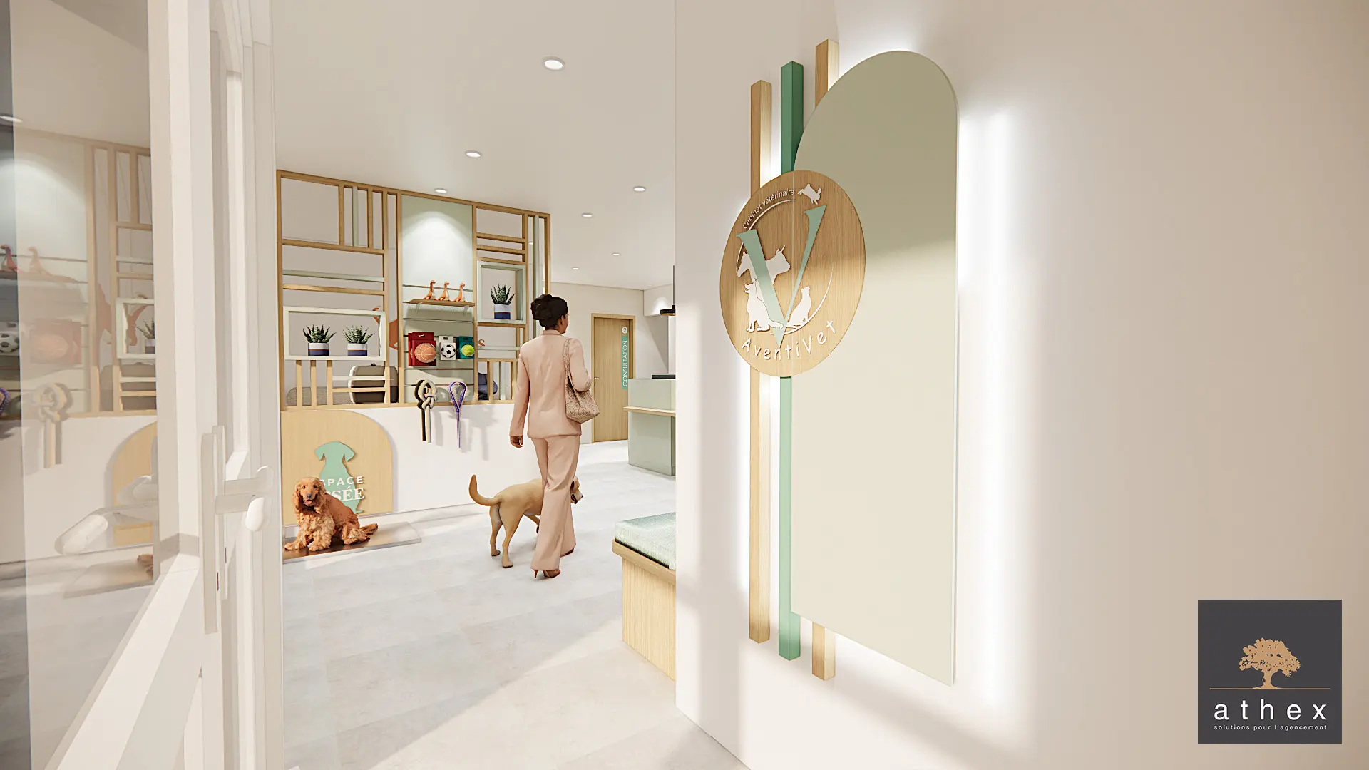 Vue entrée du cabinet