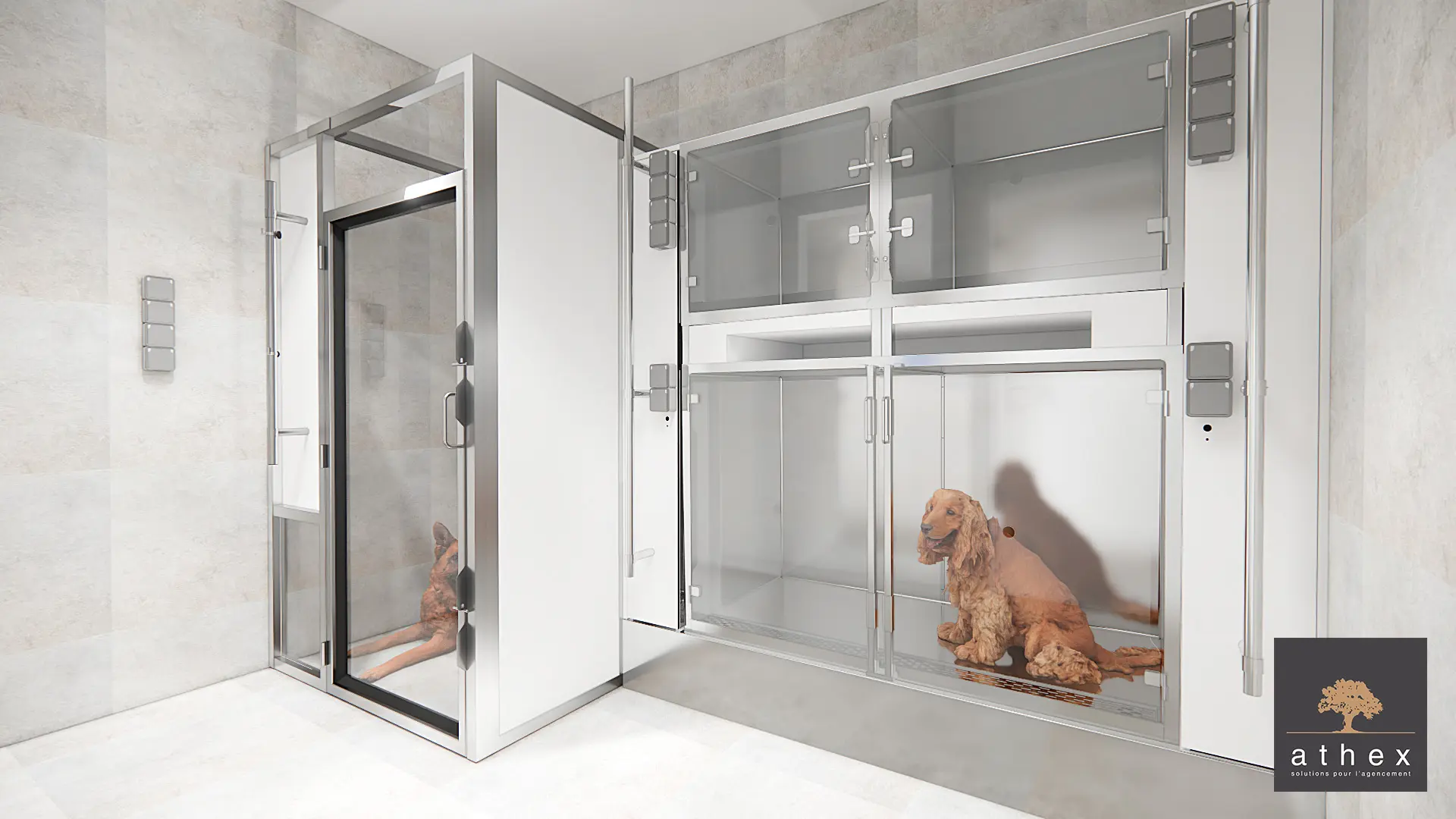 Vue de la salle d'hospitalisation